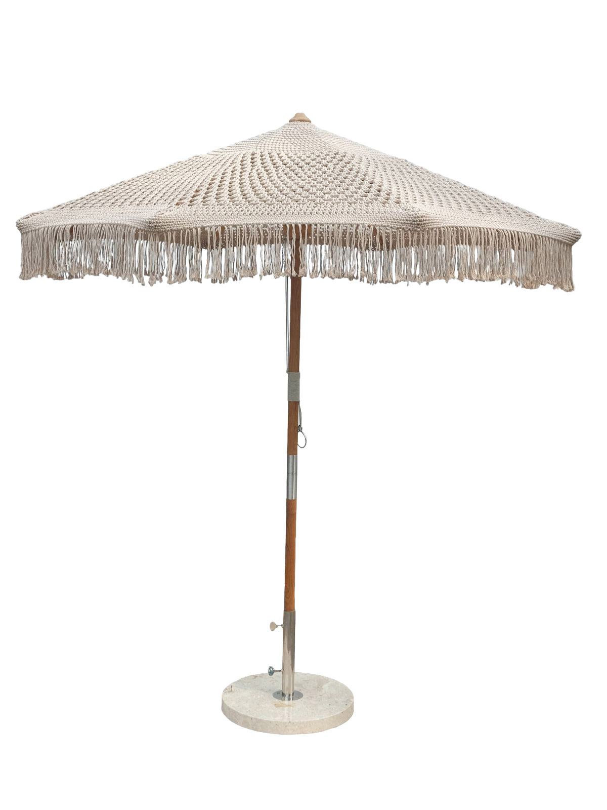 Casablanca Macrame Umbrella - Natural